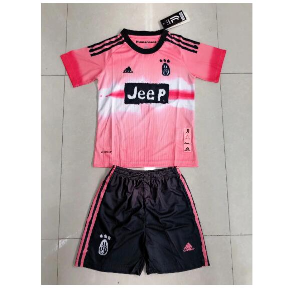 Juventus Kids Human Race Soccer Youth Kits Shirt With Shorts 2020/21